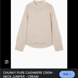 ISO cos chunky cashmere sweater